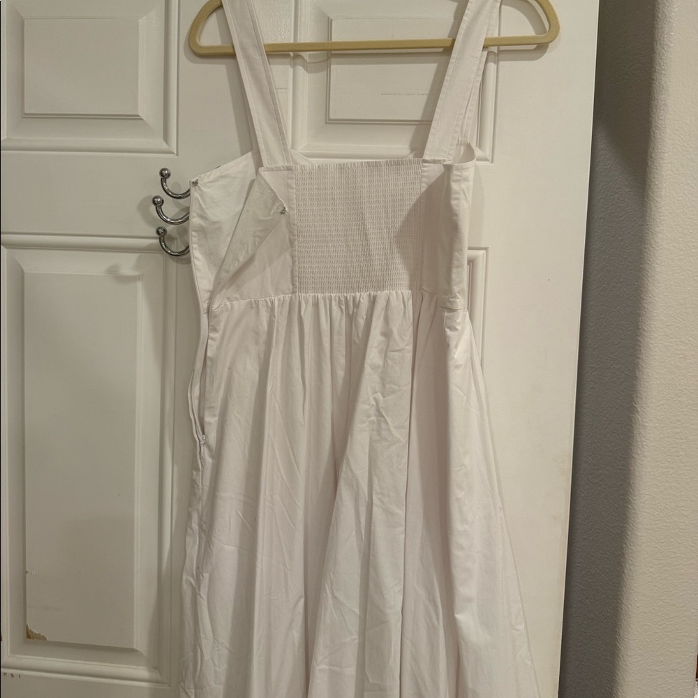 A.L.C Lilah Cotton Midi Dress - White - Picture 6 of 8
